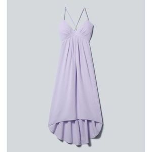 Wilfred Cosimo Lavender Tie Back Maxi Wedding Guest Dress